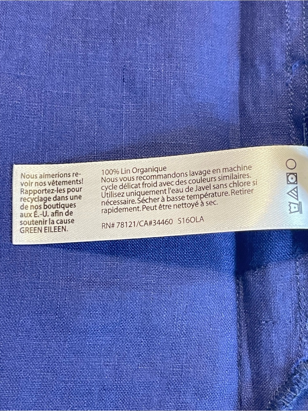 Eileen Fisher Deep Blue Tunic Top
oversize - Picture 7 of 8